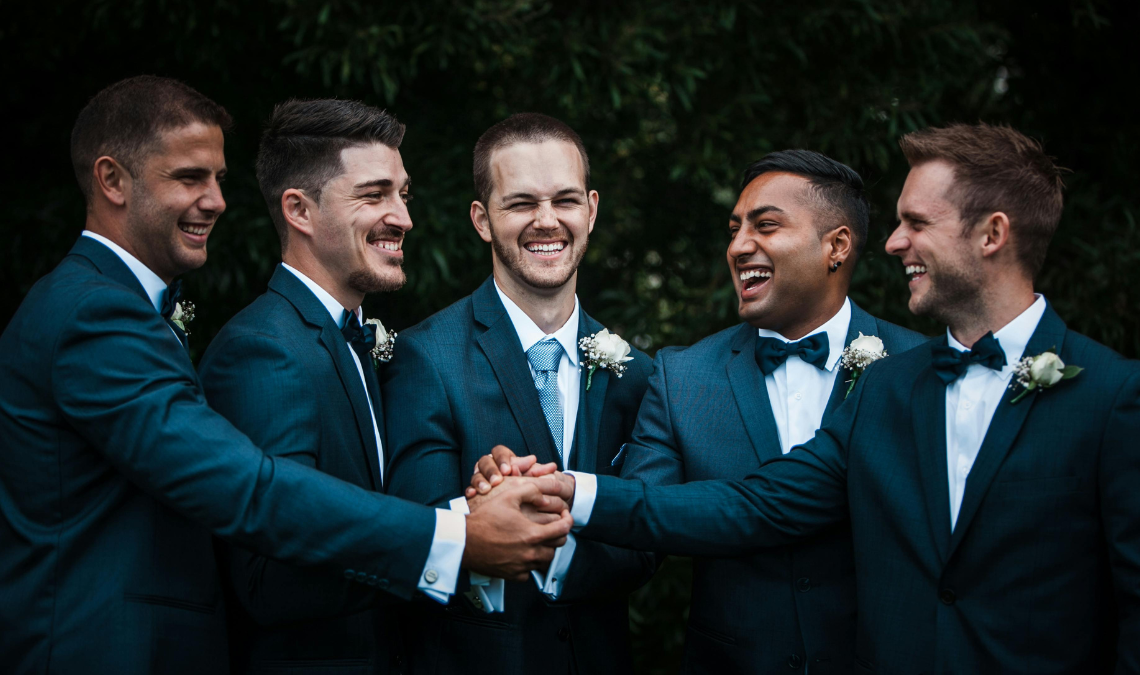Achieving a Cohesive Groomsmen Look