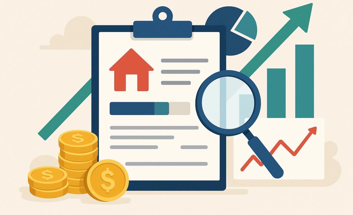 Graph showing key performance metrics for loan affiliate programs and profitability analysis