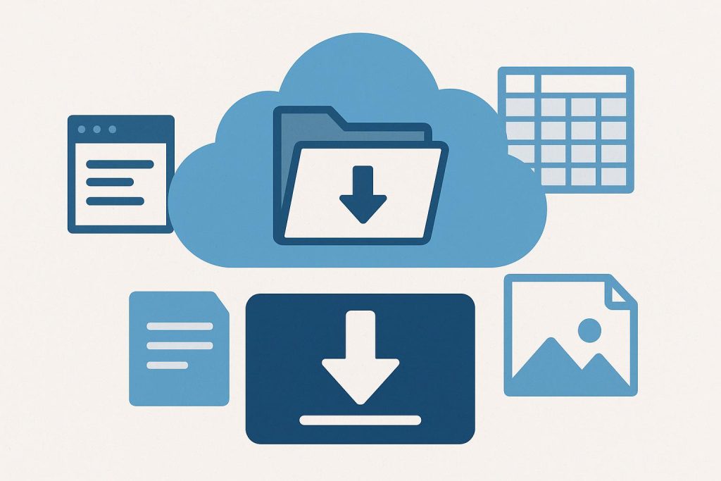 DataFileHost website homepage showcasing file sharing features and user interface elements