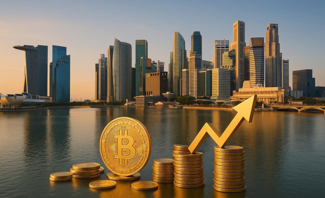 Singapore skyline with modern skyscrapers representing economic growth and investment opportunities
