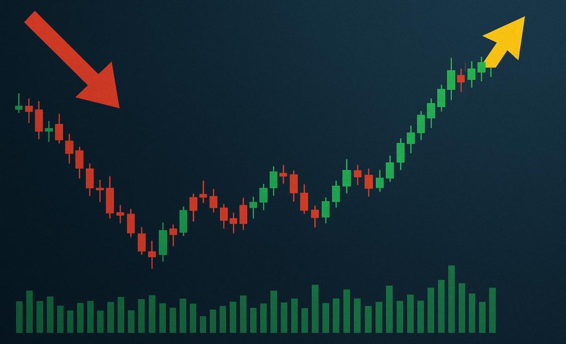 Stock market chart illustrating beginner-friendly investment strategies during market volatility