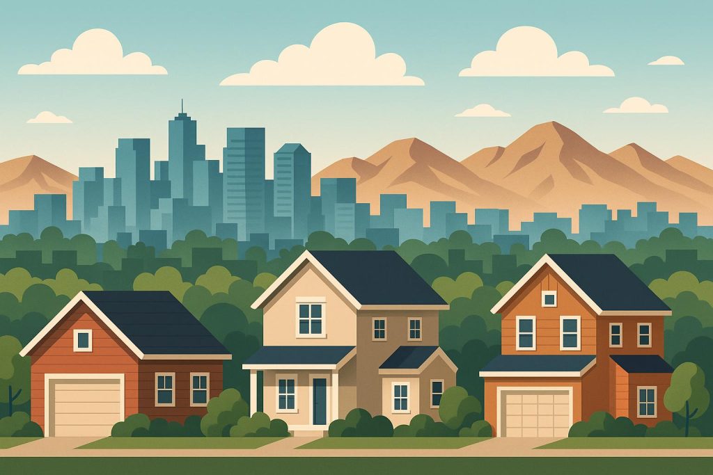 Aerial view of Greater Phoenix residential housing developments under discussion by Warren Petersen