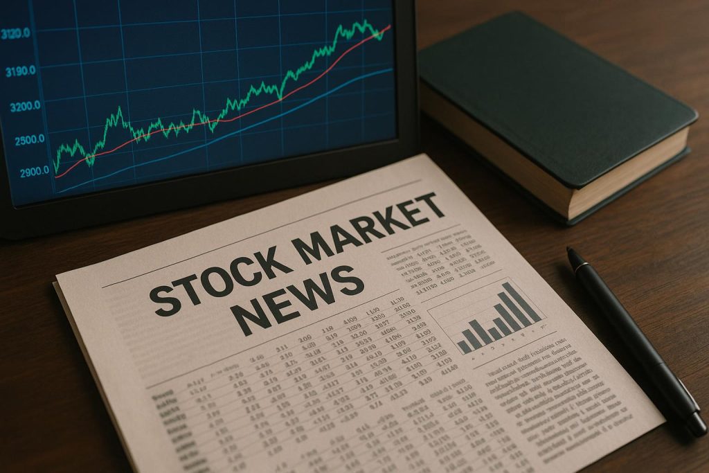 Stock market trends highlighted with financial charts and graphs for market news insights