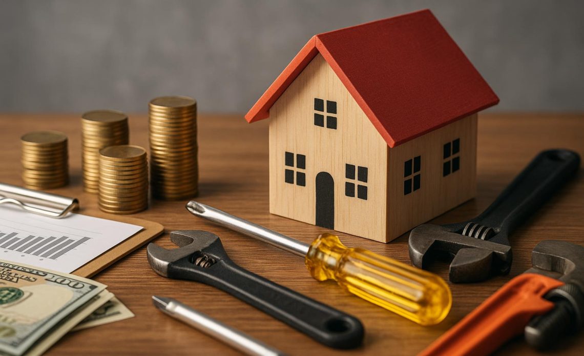 Luxury house with damaged roof and water leak representing costly homeowner mistakes