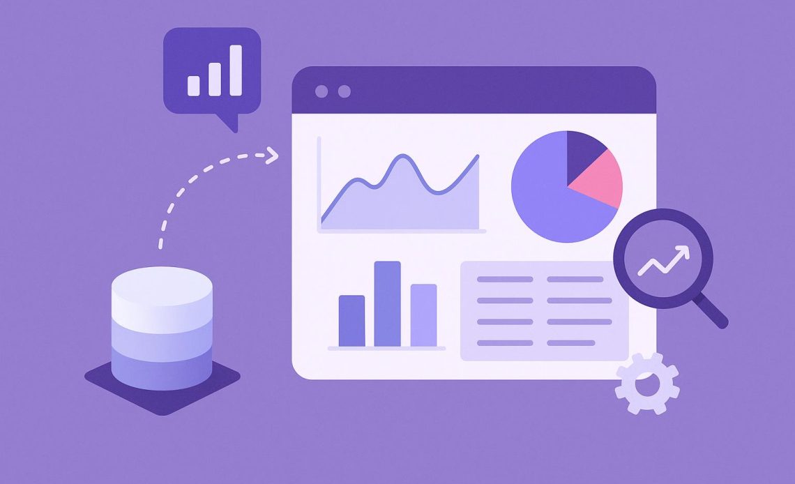 Modern dashboard displaying embedded analytics charts for SaaS product customer insights analysis
