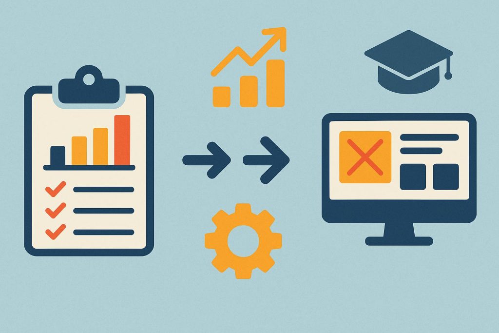 Business analysts learning new skills for transition to product manager positions in companies