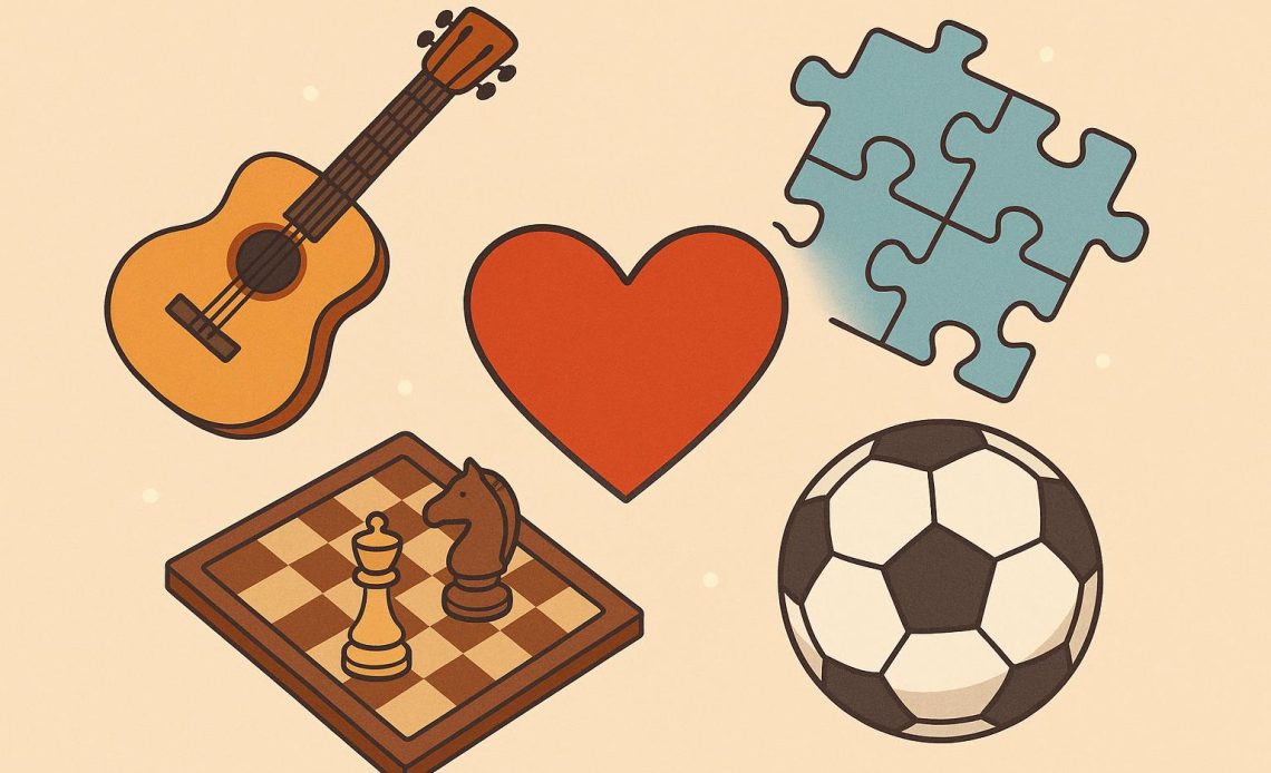 Family enjoying board games together, highlighting the importance of shared hobbies in family life