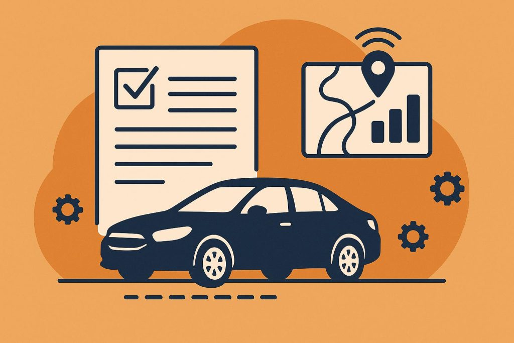 Mileage tracking app dashboard displaying trip routes and auto-calculated deductions for freelancers