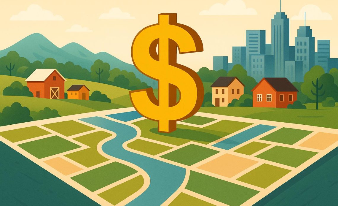 Map showing regional economic differences influencing financial perspectives across the country