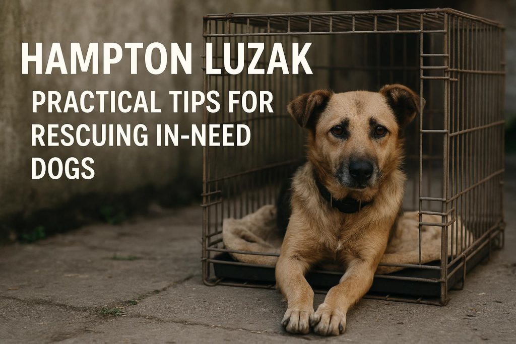 Rescue dog receiving care and support, highlighting practical rescue tips for in-need dogs