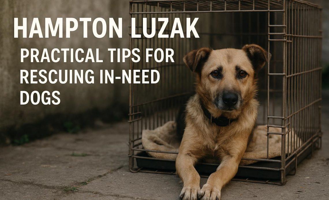 Rescue dog receiving care and support, highlighting practical rescue tips for in-need dogs