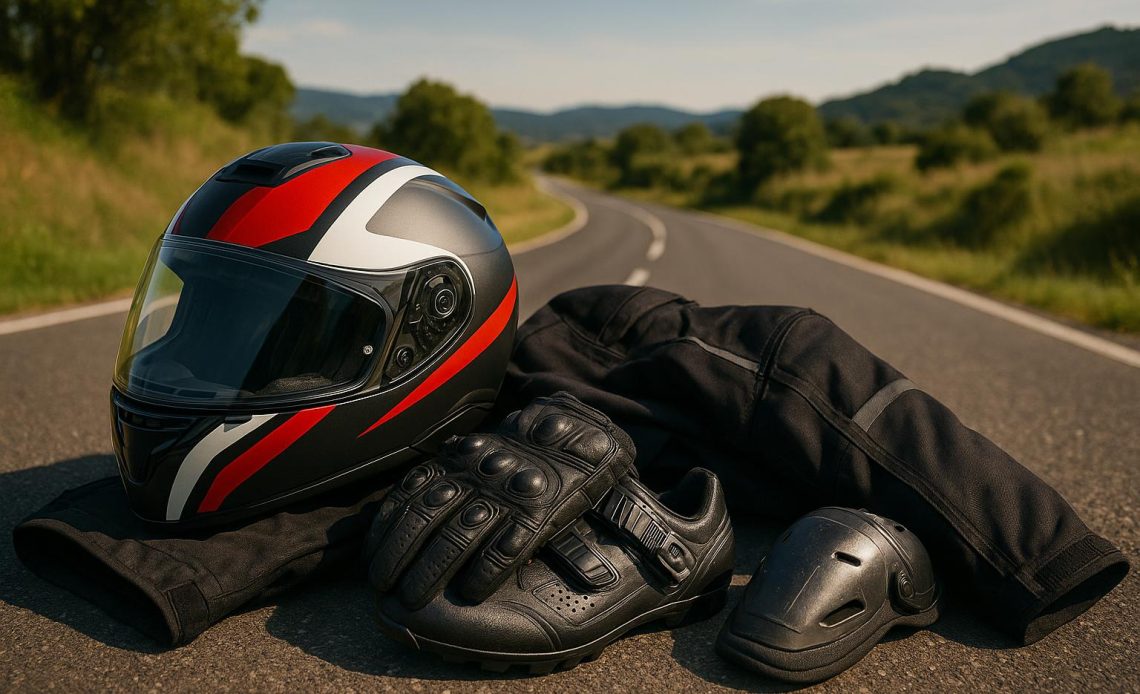 High-performance motorcycle gear enhancing rider safety and comfort on the road