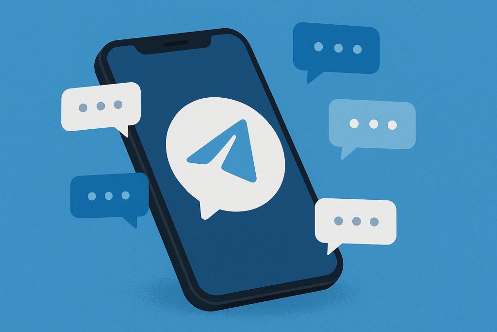 Telegram app interface showcasing new messaging features and innovations in online communication