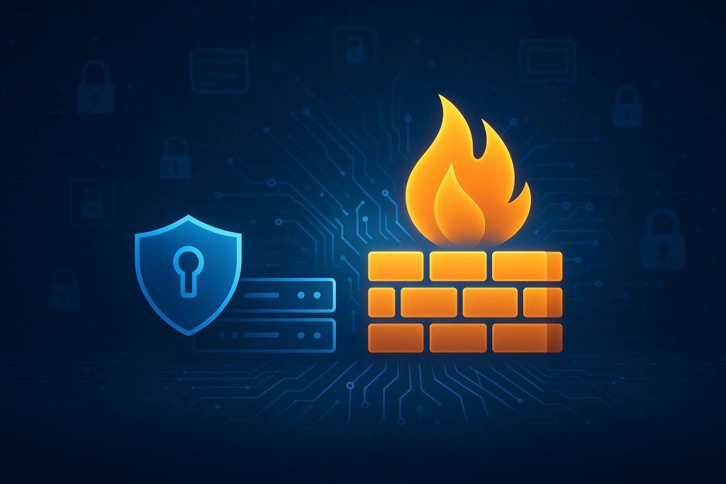 Advanced firewall systems protecting enterprise network data and ensuring cybersecurity