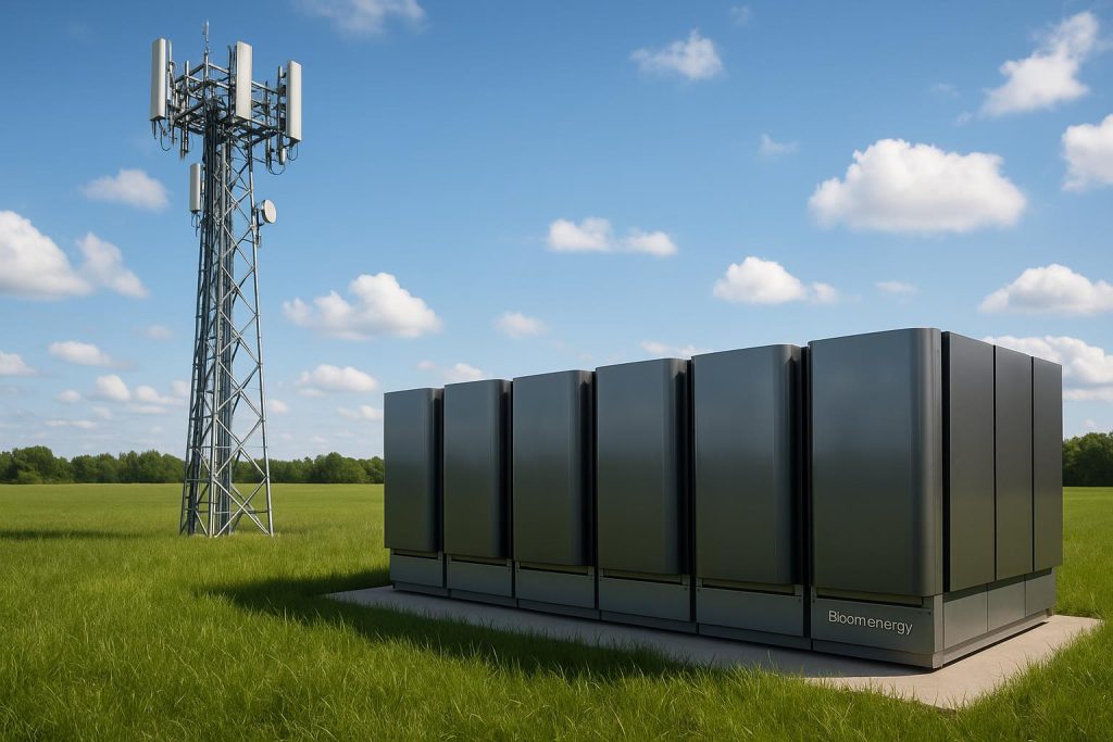 Bloom Energy fuel cells powering telecommunications infrastructure for sustainable energy solutions