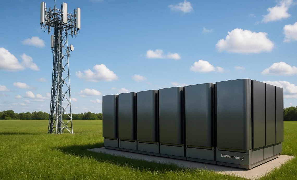 Bloom Energy fuel cells powering telecommunications infrastructure for sustainable energy solutions