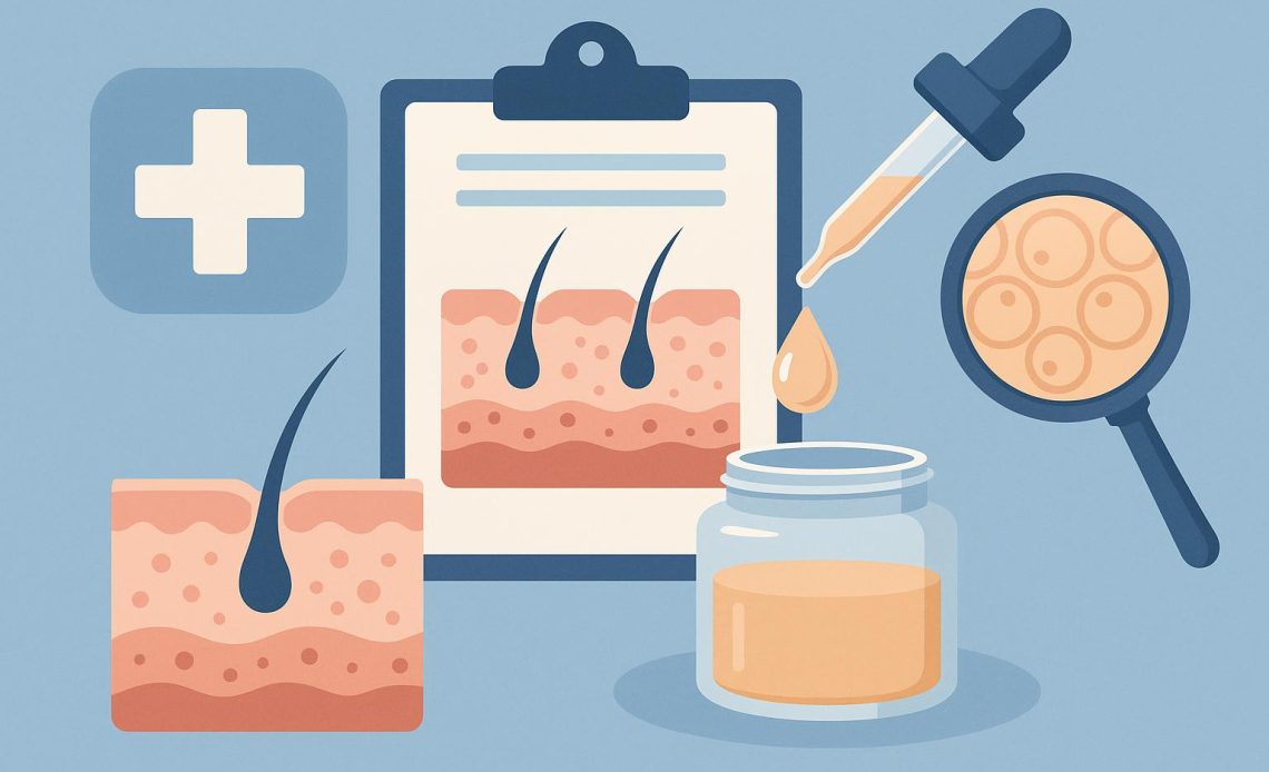 Dermal repair treatments shown for improving skin health and restoring youthful appearance