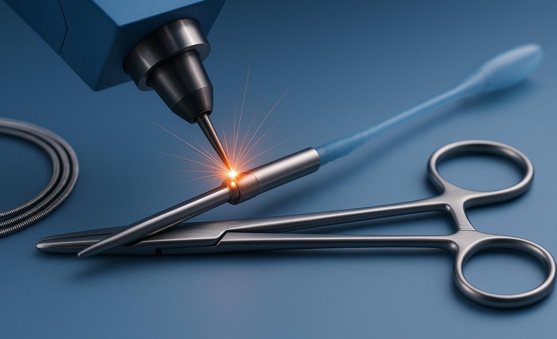 Laser welding equipment assembling precise components for advanced medical device manufacturing