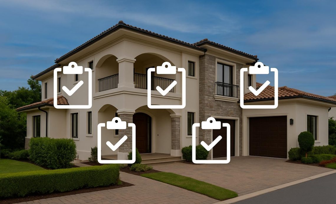 Modern villa exterior with landscaped garden in Hyderabad, showcasing luxury real estate features