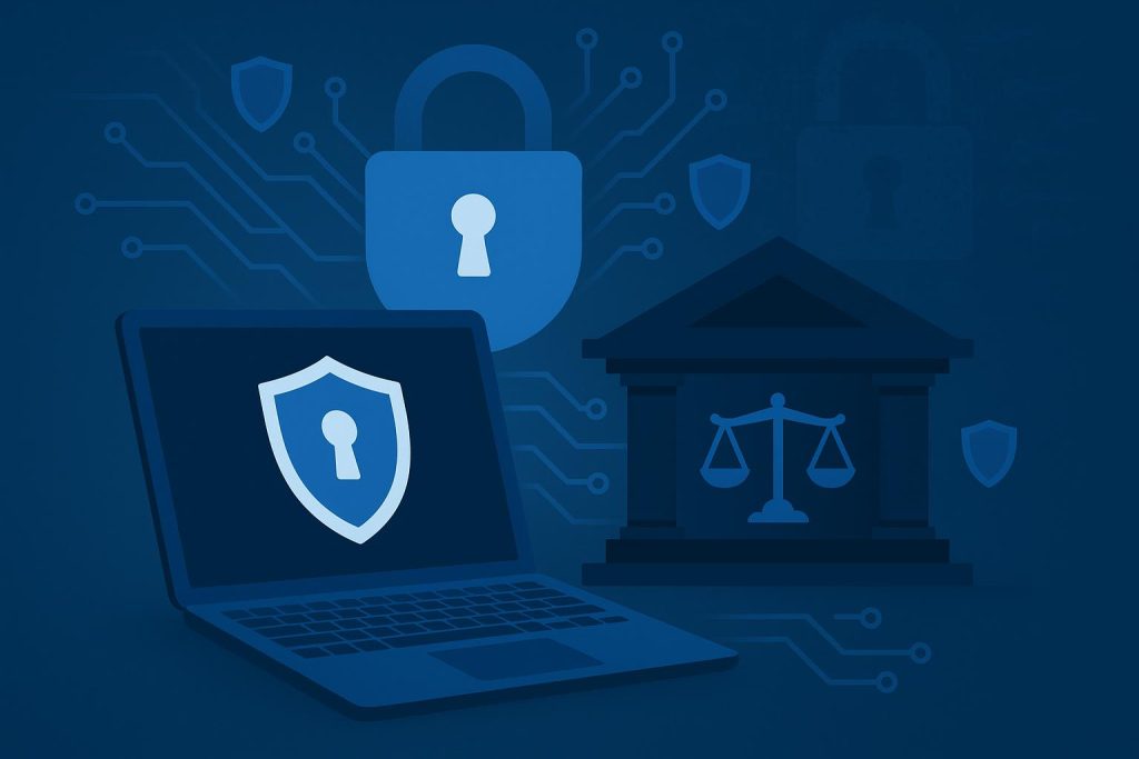Cybersecurity measures and managed IT services protecting law firm digital data and documents