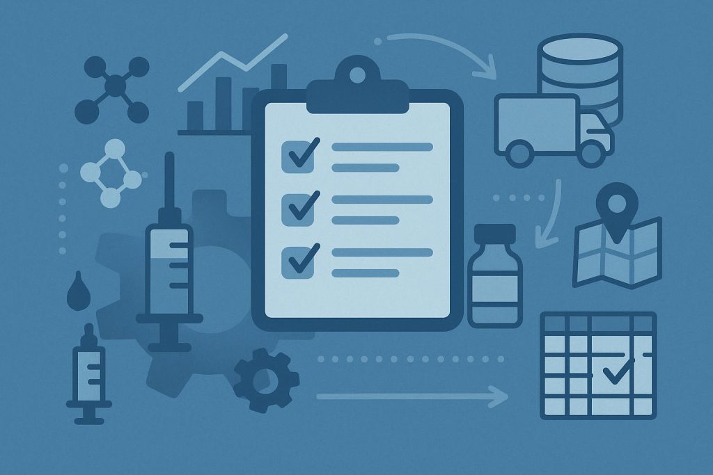 Supply chain standardization for intra-articular hyaluronic acid formulation documentation