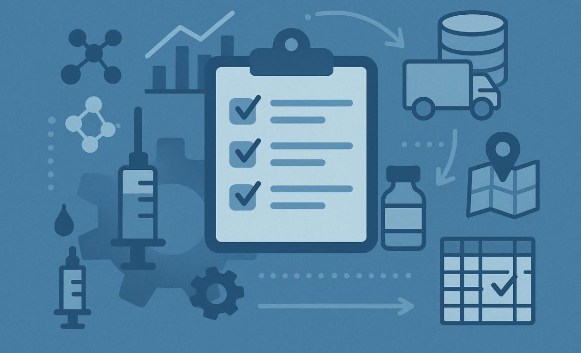 Supply chain standardization for intra-articular hyaluronic acid formulation documentation