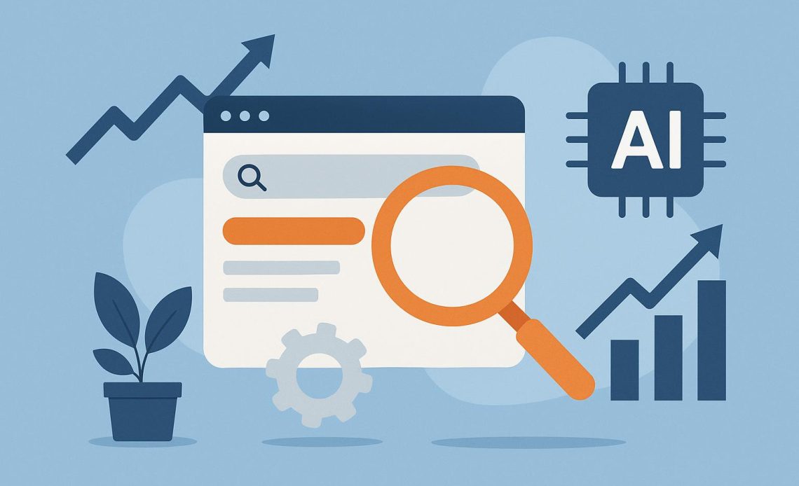 Australian digital marketing concept with AI and search engine icons highlighting top agencies
