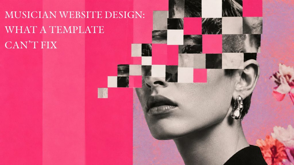 Image 1 of Musician website design: what a template can't fix
