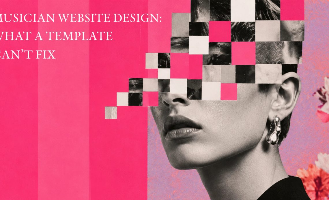 Image 1 of Musician website design: what a template can't fix