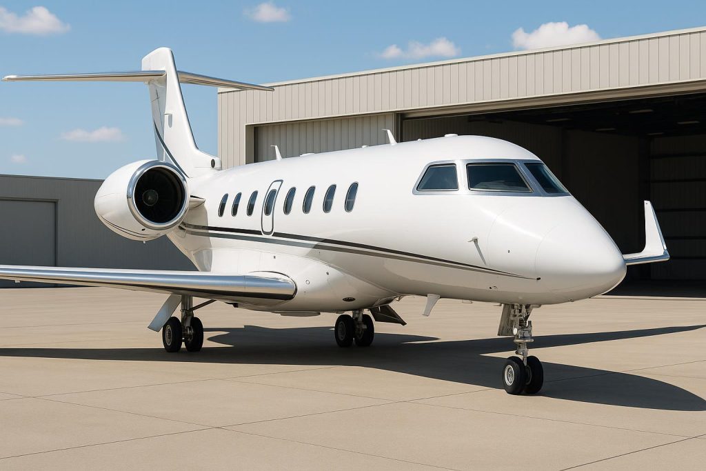 Private jet on runway, tailored for specific flight requirements and luxury travel planning