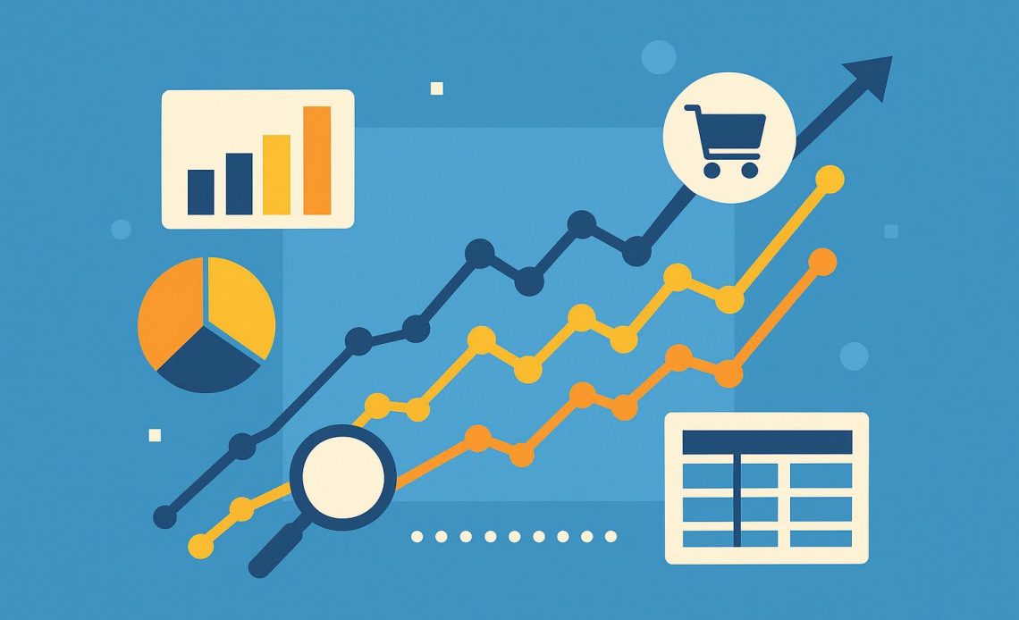 Data-driven analytics dashboard illustrating conversion metrics and ongoing performance tracking