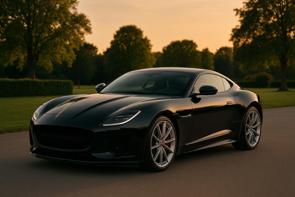 Luxury cars lined up outside a prom venue, highlighting stylish rental options for prom night