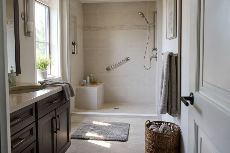 Image 1 of A Safer Bathroom By Design: Practical Choices For Every Age